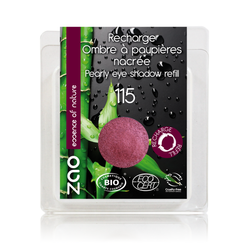 ZAO Recharge ombre à paupières Nacré n°115 rubis