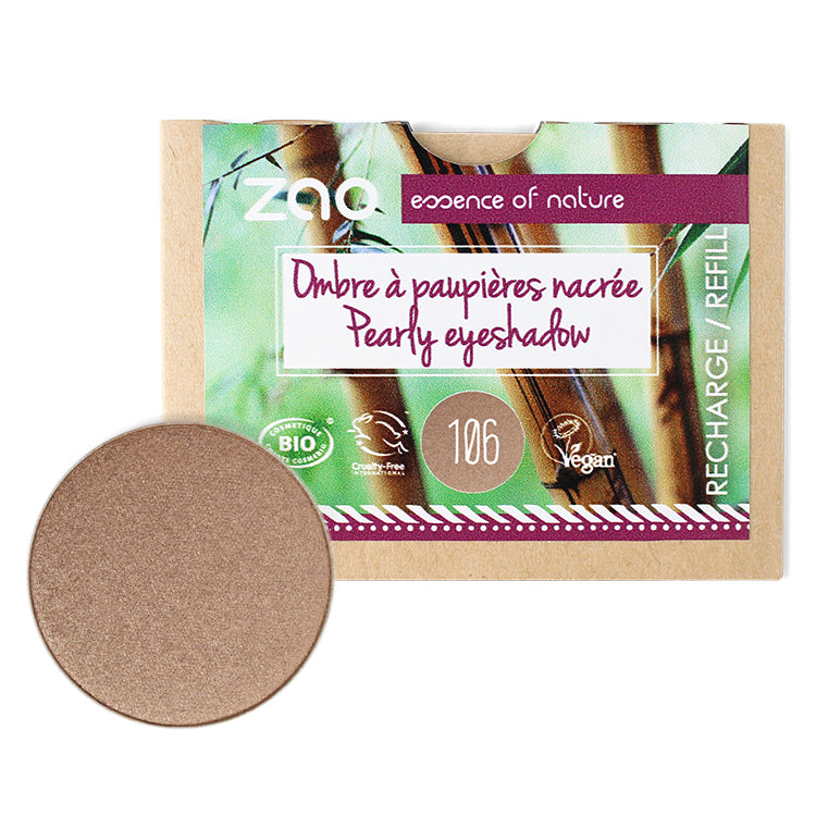 ZAO Recharge ombre à paupières Nacré n°106 Bronze