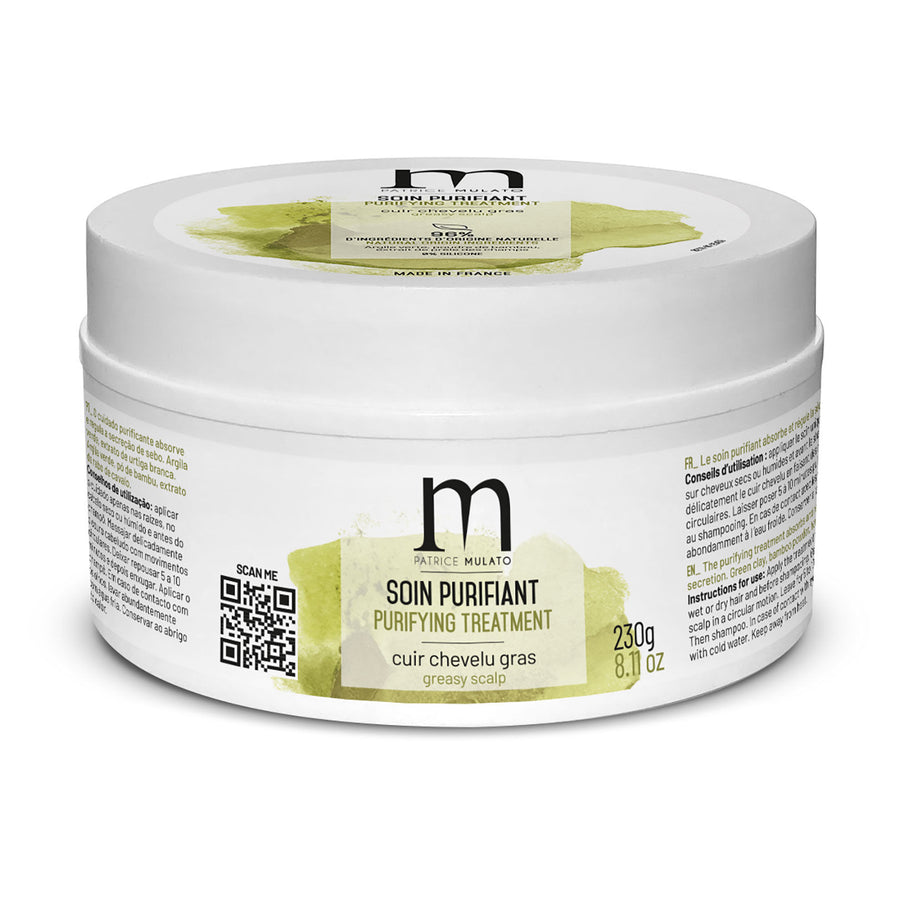 Masque purifiant cuir chevelu gras Patrice Mulato