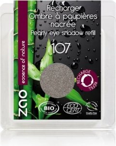 ZAO Ombre à paupières nacrée ronde recharge nacré brun gris n 107