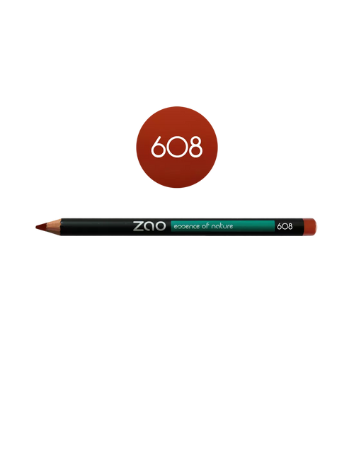 Crayon Lèvres - ZAO 608 brun orangé