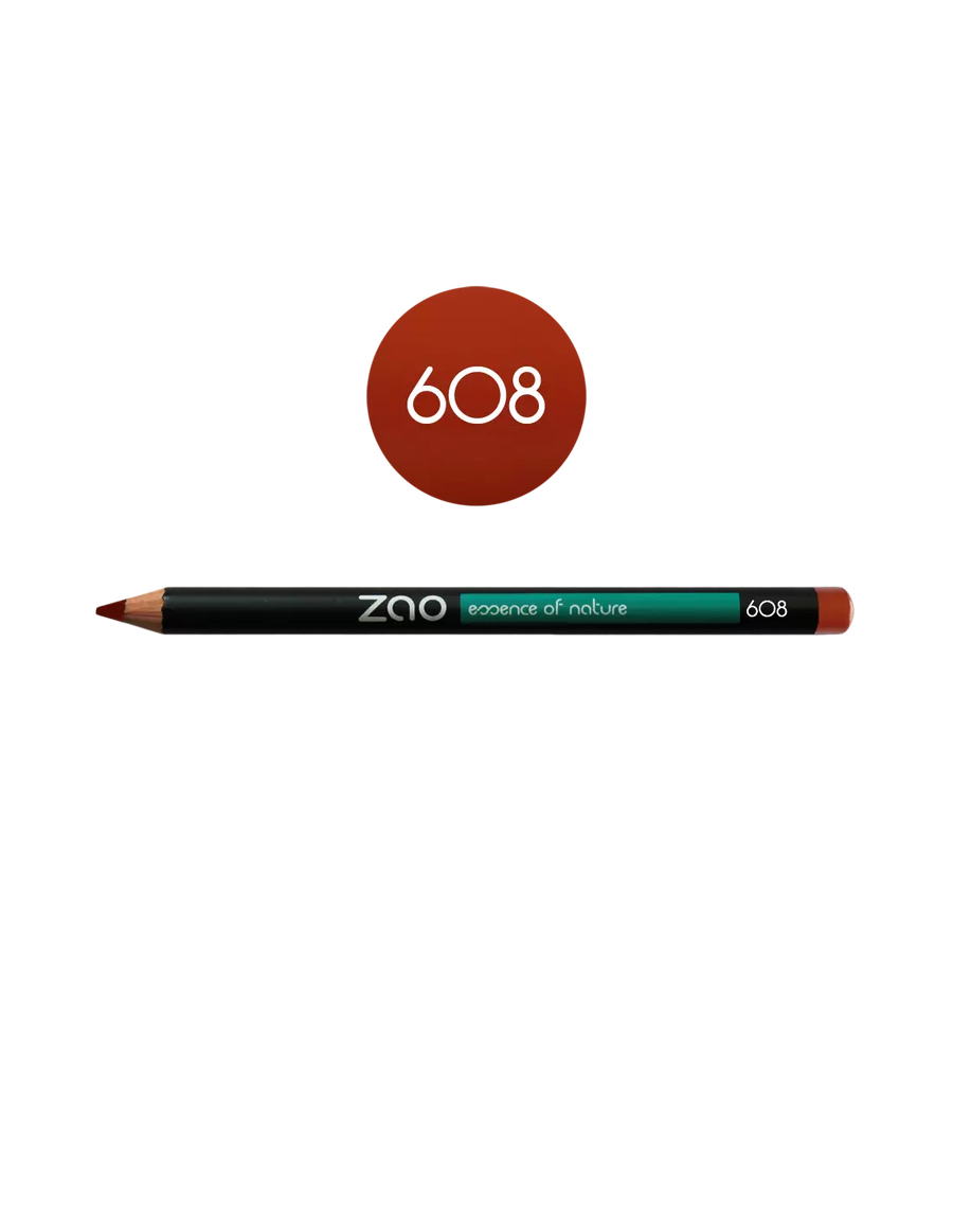 Crayon Lèvres - ZAO 608 brun orangé