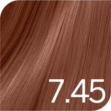 7.45 blond cuivré acajou