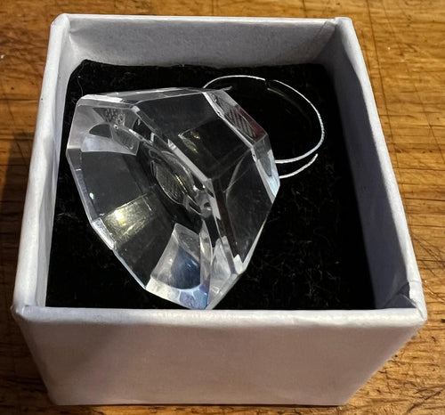 Bague de colle diamantée