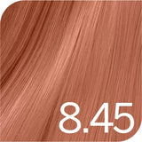8.45 blond clair cuivré acajou