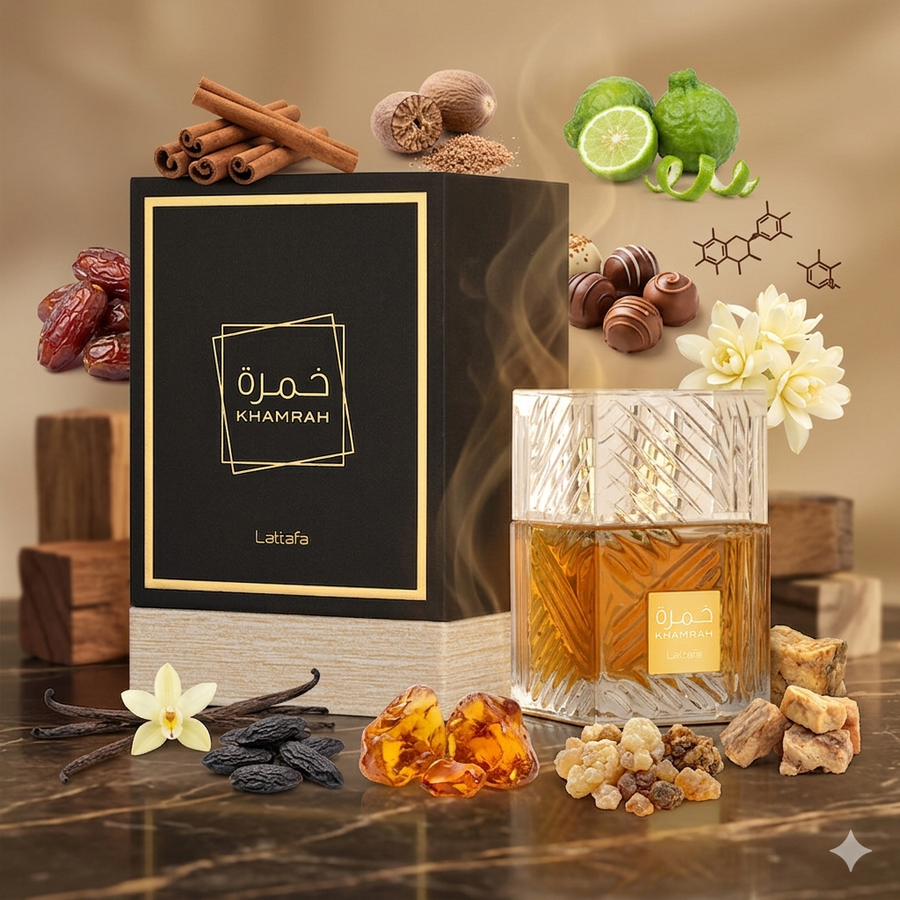 Lattafa  – Khamrah  100ML Eau de parfum unisexe
