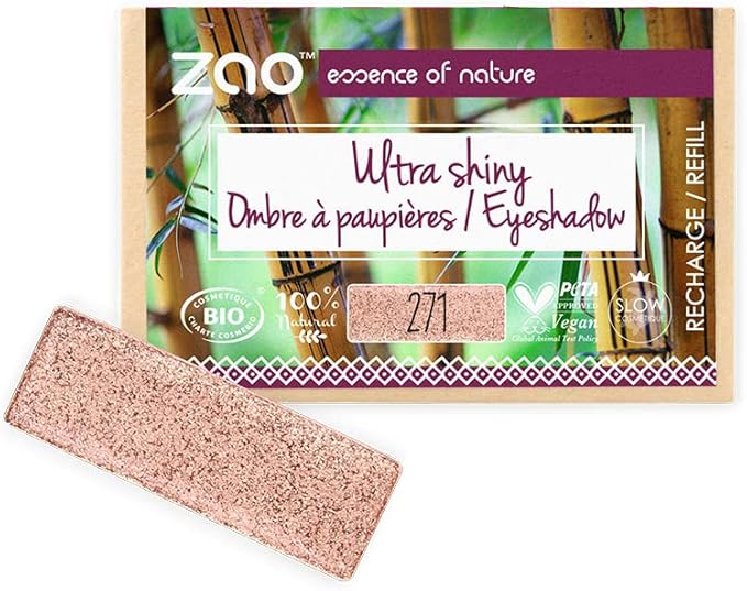 ZAO Recharge  ombre à paupières n ° 271 Cuivre rosé