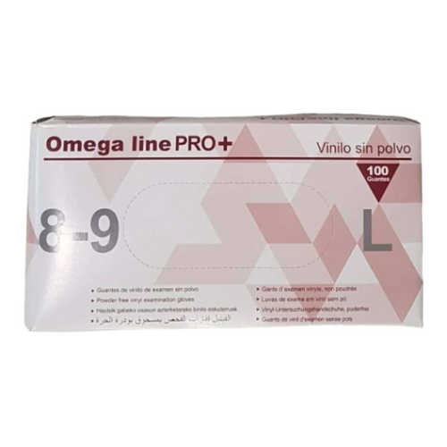 Gants Omega Line PRO+ (vinyle sans poudre) L