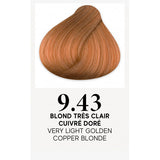 9.43 blond très clair cuivré doré